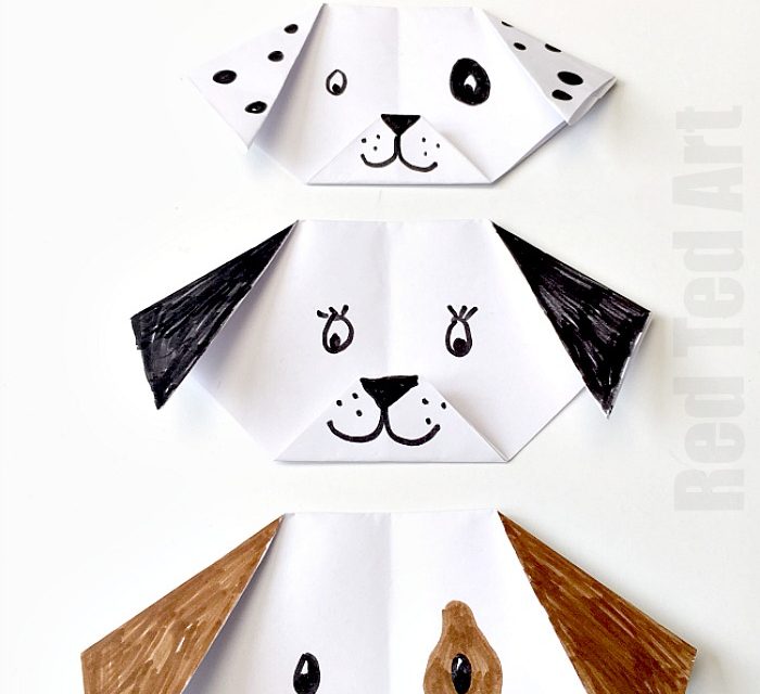 Perrito de origami: manualidades con papel para niÃ±os