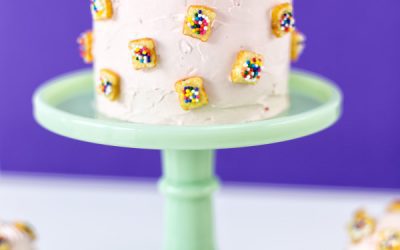Decoración exprés para las tartas: tostaditas de confetti