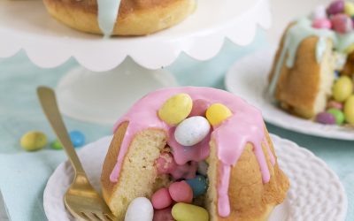 Mini tartas de pascua con sorpresa: bizcocho bundt