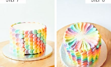 Tarta de arco iris para fiesta de cumpleaños: recetas infantiles