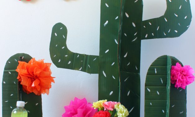 Decorado DIY para fiesta infantil de cactus