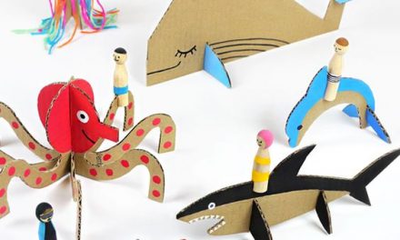 Criaturas de cartón: manualidades con niños