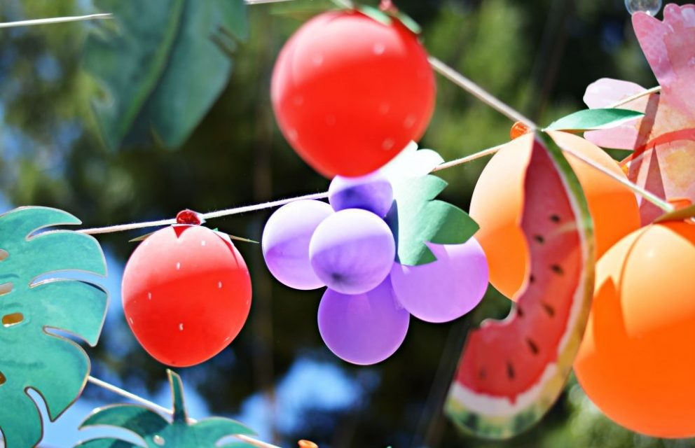 Ideas para preparar una fiesta temática de frutas: ¡cuántos colores!
