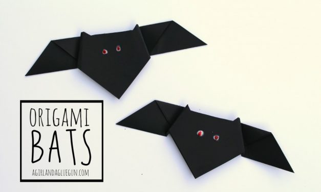 Murciélagos de papel: manualidades de Halloween