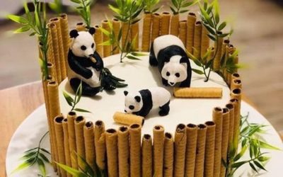 Decoraciones de Tarta de osos panda