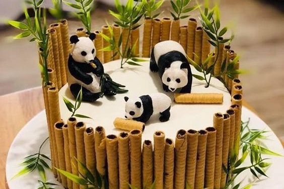 Decoraciones de Tarta de osos panda