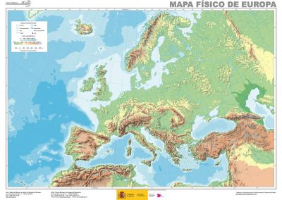 Mapa Europa fisico