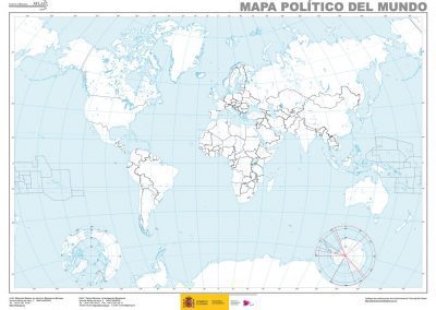 Mapa del mundo mudo