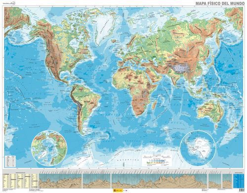 mapa del mundo fisico